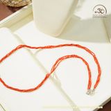  Vòng Cổ San Hô Nhật 3 Dây 