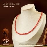  Vòng Cổ San Hô Nhật 3 Dây 