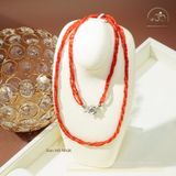  Vòng Cổ San Hô Nhật 3 Dây 