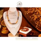  Bộ Trang Sức Thạch Anh Tóc Phối Đá Dzi + Charm Cao Cấp 