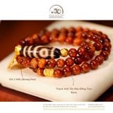  Bộ Trang Sức Thạch Anh Tóc Phối Đá Dzi + Charm Cao Cấp 