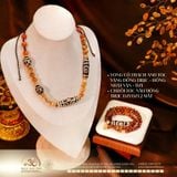  Bộ Trang Sức Thạch Anh Tóc Phối Đá Dzi + Charm Cao Cấp 