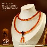  Vòng cổ Tràng Hạt Hổ Phách Cognac Đậm 