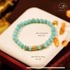  Vòng Tay Amazonite 6mm 2A Phối Charm 2 Đầu Sen 