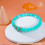  Vòng Tay Đá Amazonite 6mm 5A Phối Charm Vảy Rồng Đá Xanh 