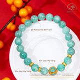  Vòng Tay Amazonite 8mm 2A Phối Charm Bình An 