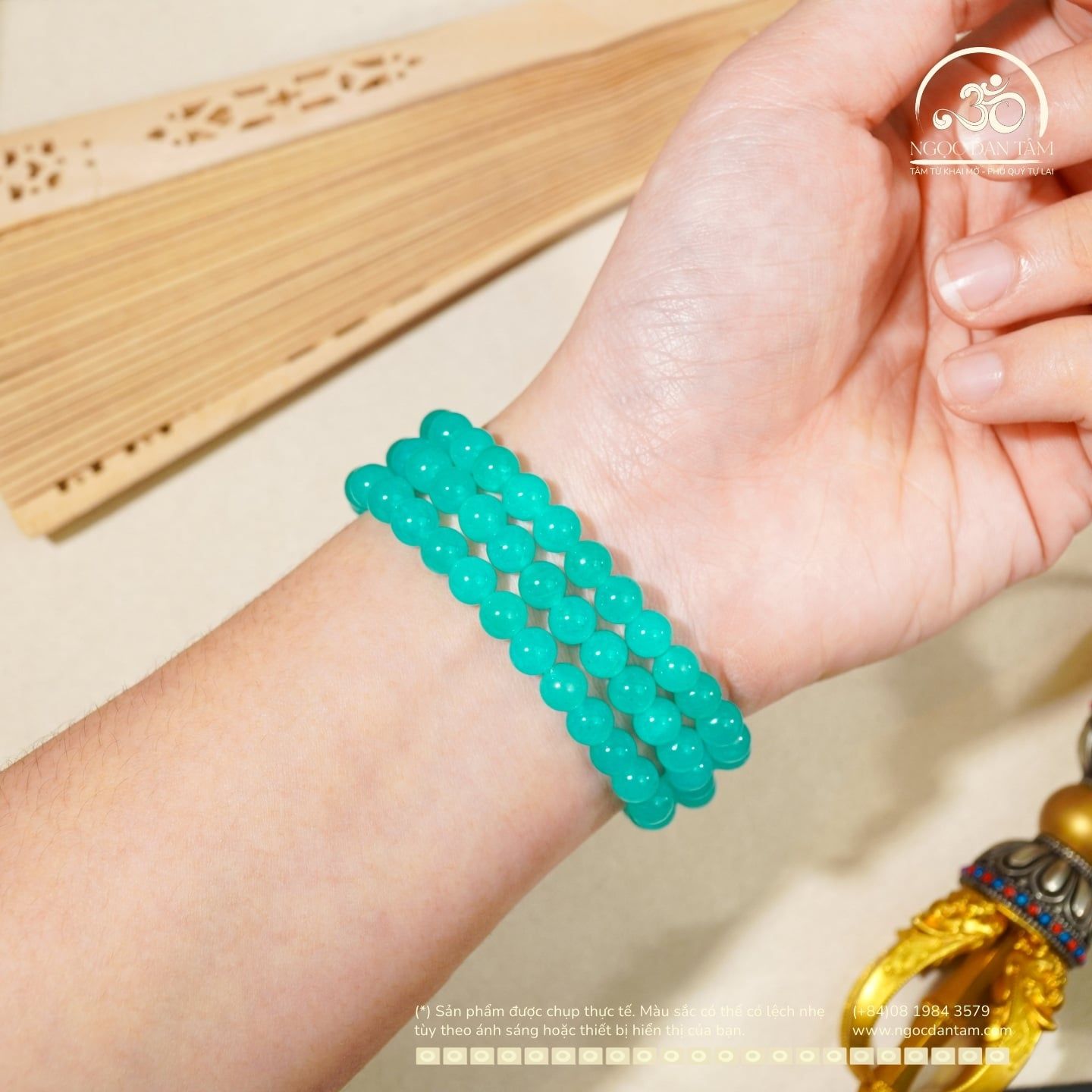  Chuỗi Vòng Tay Amazonite 6mm 5A 