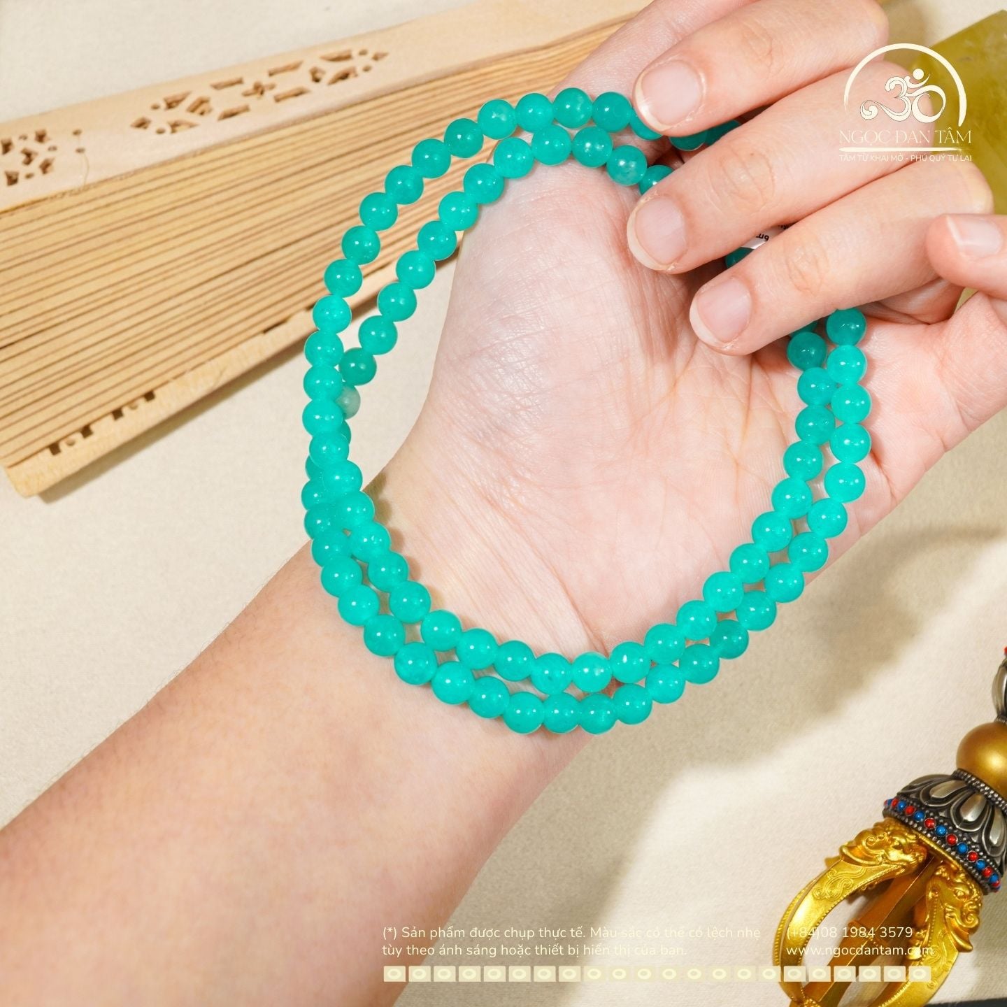  Chuỗi Vòng Tay Amazonite 6mm 5A 