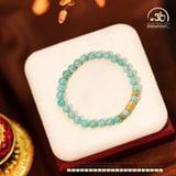  Vòng Tay Amazonite 6mm 2A Phối Charm 2 Đầu Sen 