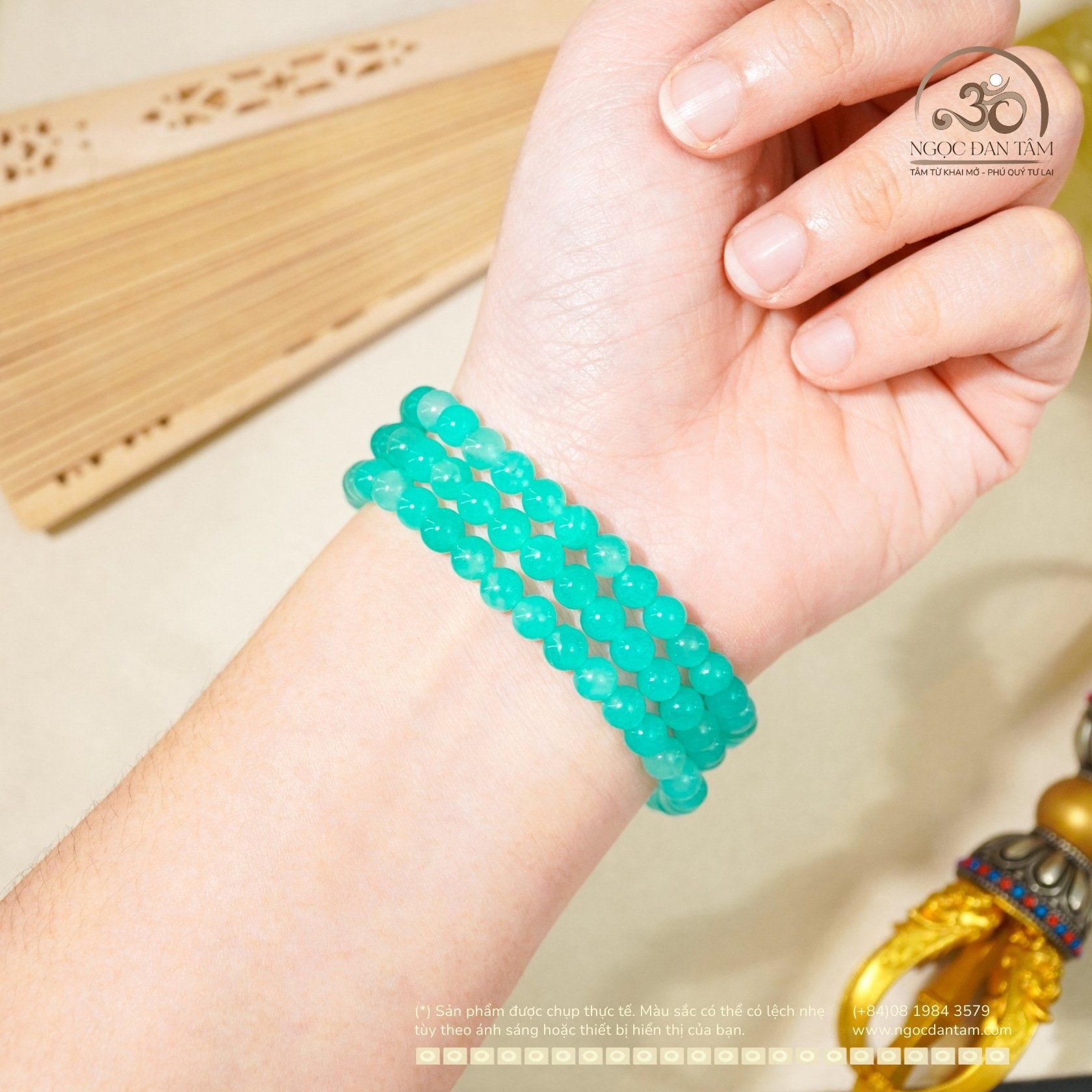  Chuỗi Vòng Tay Amazonite 5mm 5A 