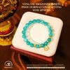 Vòng Tay Amazonite 9mm 5A Phối Charm Mặt Dây Chuyền 12 Con Giáp Vòng Xoay Đính Đá