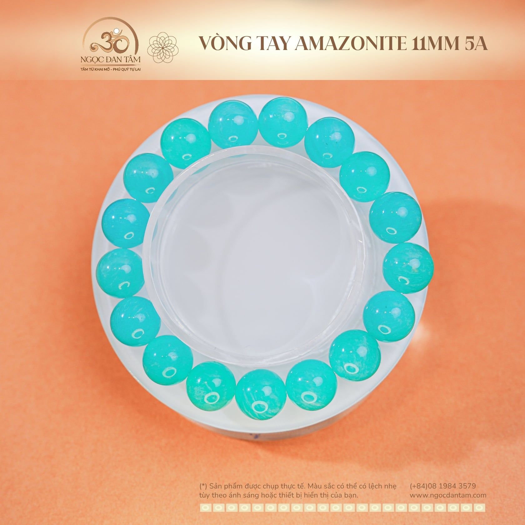  Vòng Tay Amazonite 11mm 5A 