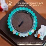  Vòng Tay Đá Amazonite 6mm 5A Phối Mặt Trăng 6mm 3A 