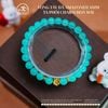  Vòng Tay Đá Aquamarine 6mm 5A Phối Charm Hoa Mai 