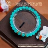  Vòng Tay Đá Amazonite 6mm 5A Phối Charm Vảy Rồng Đá Xanh 