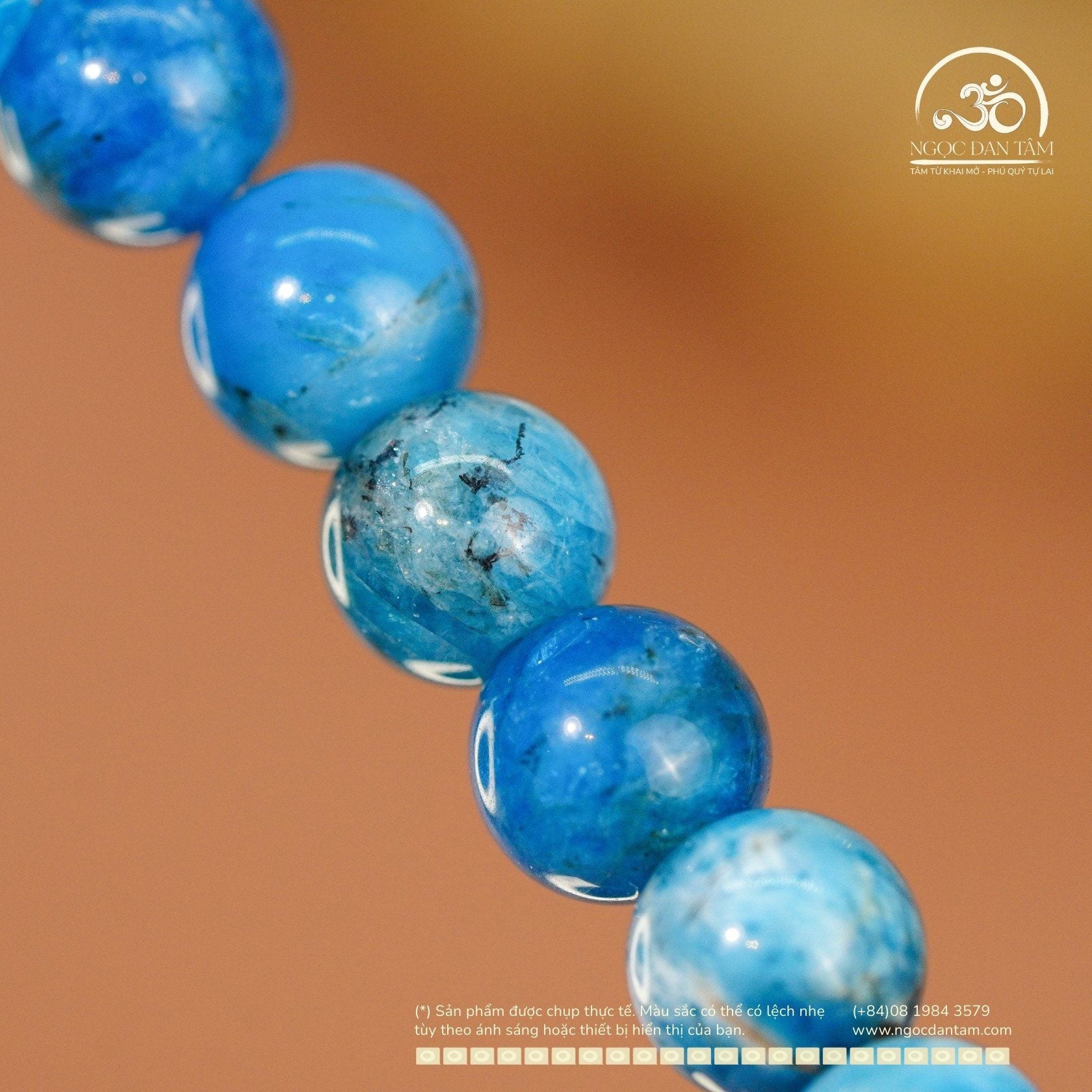  Vòng Tay Đá  Apatite 6mm 2A 