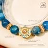  Vòng Tay Apatite 10mm 2A Phối Charm Sứ Thanh Hoa Đính Ngọc Trai 