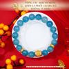 Vòng Tay Aquamarine 11mm 4A Phối Charm Lu Thống Tỳ Hưu