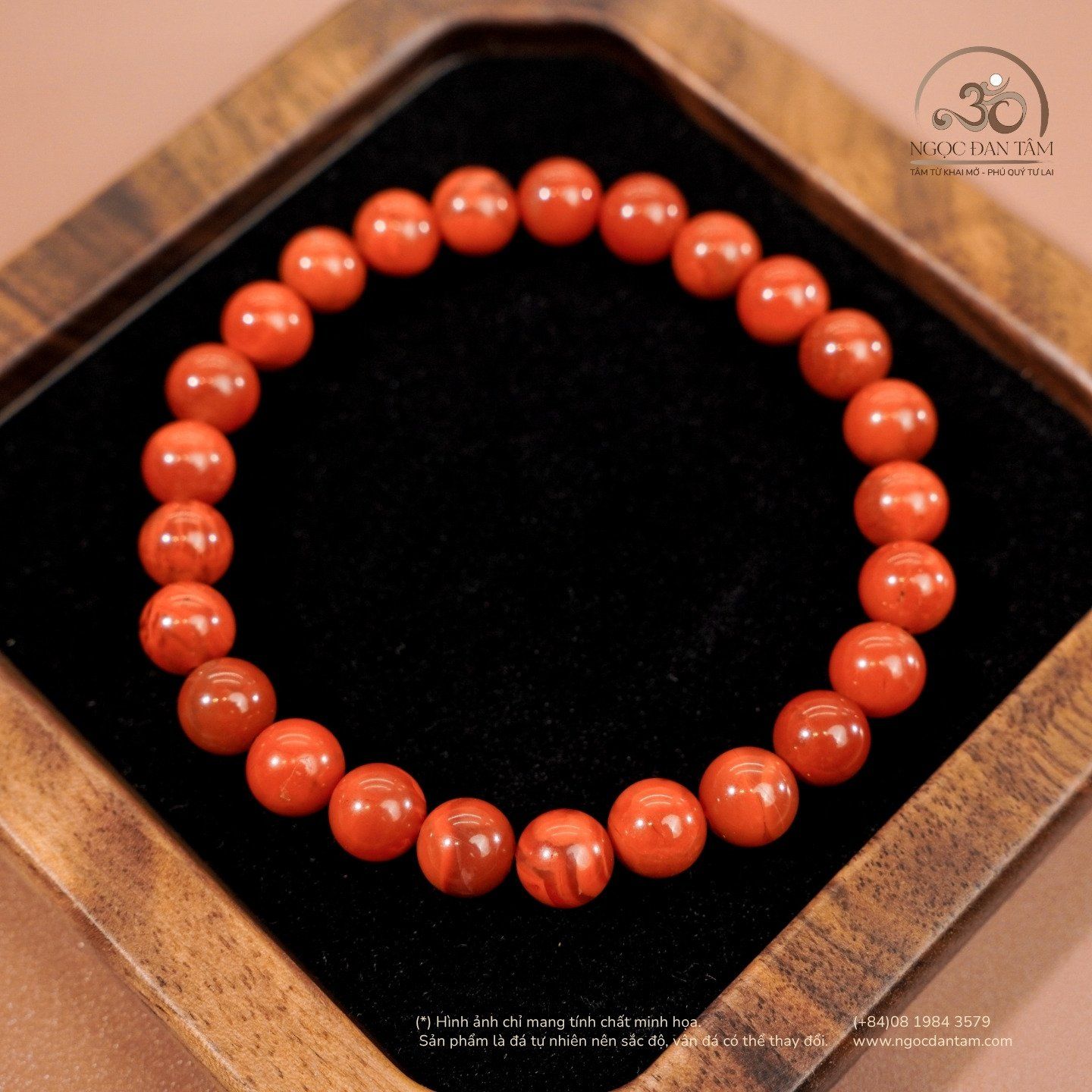  Vòng Tay Carnelian Tứ Xuyên 7mm 5A 