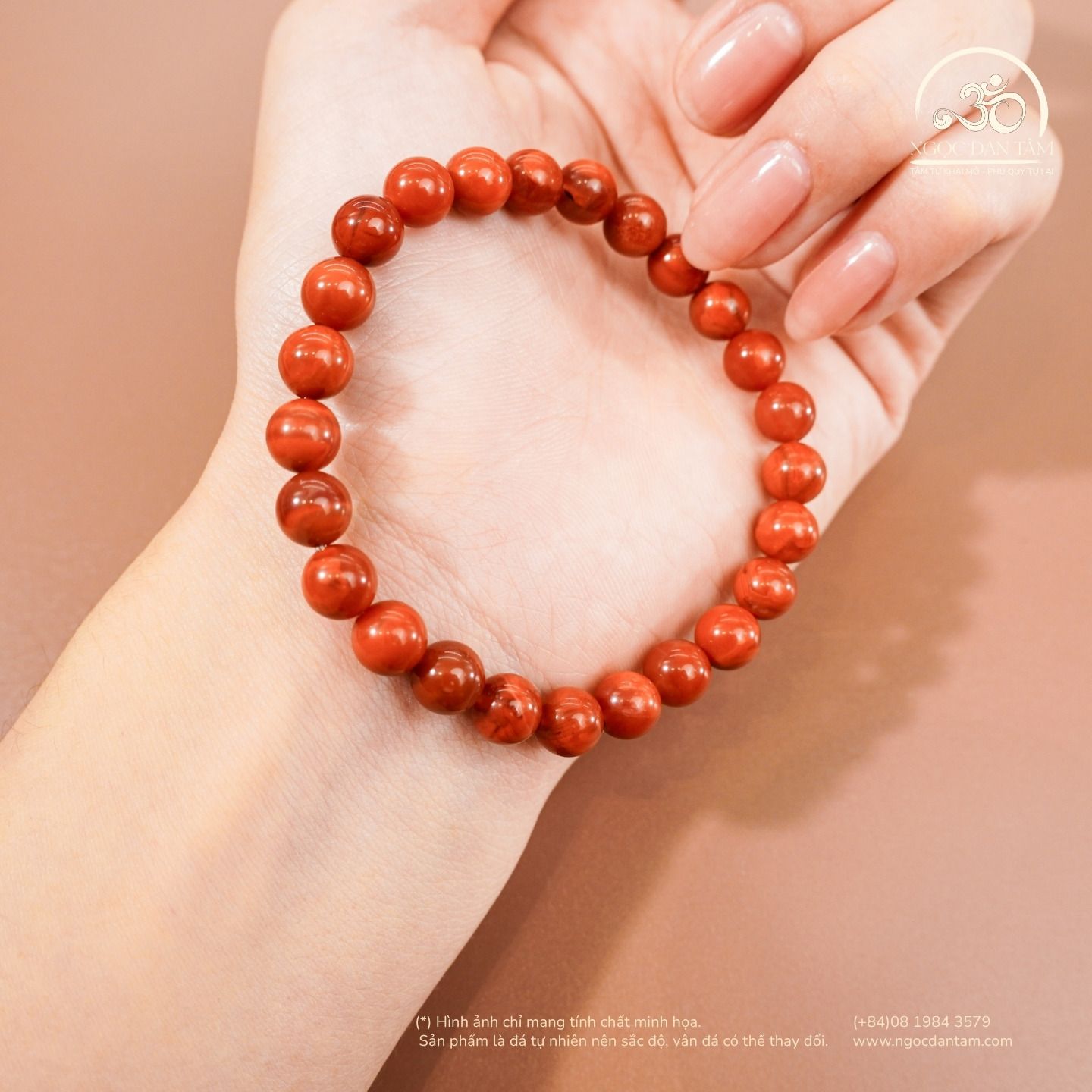  Vòng Tay Carnelian Tứ Xuyên 7mm 5A 