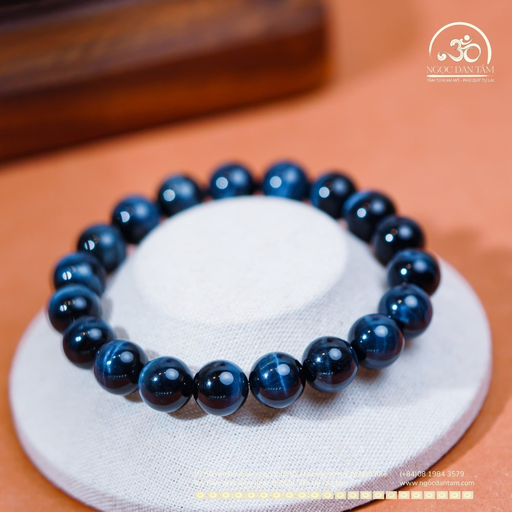  Vòng Tay Đá Mắt Chim Ưng 10mm 6A 