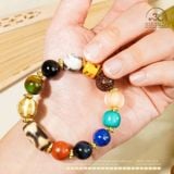  Vòng tay Dzi Phong Thủy Đa Sắc - 2 
