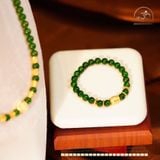  Bộ Trang Sức Đá Diopside Phối Charm Lu Thống Kim Tiền 