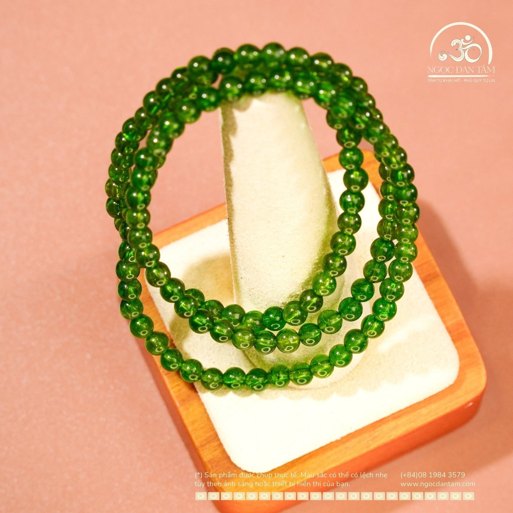  Vòng Tay Đá Diopside 4mm 5A 