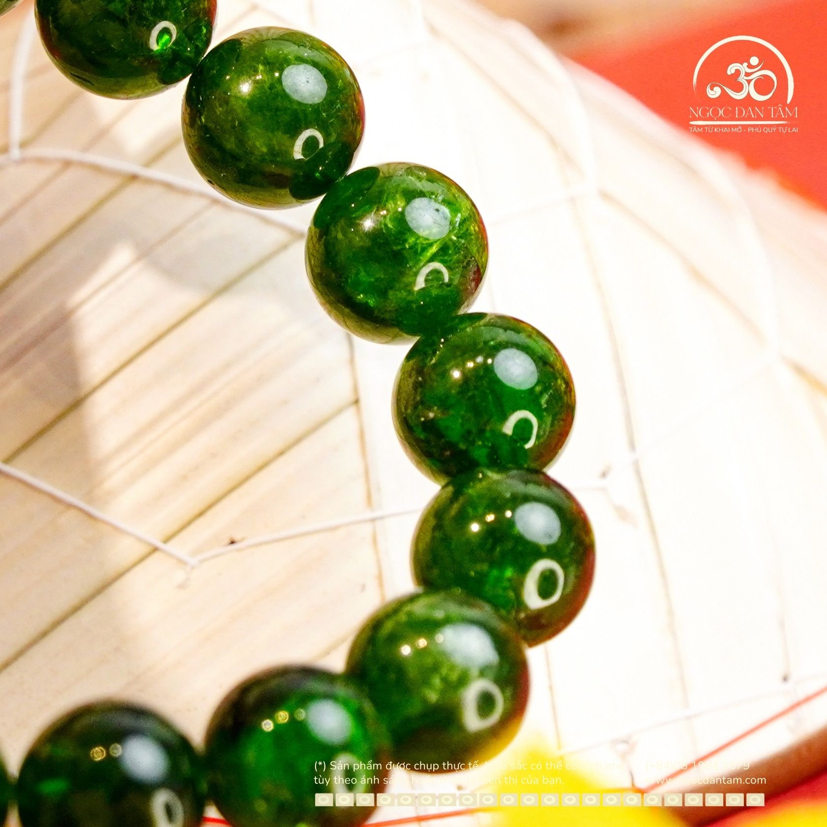  Vòng Tay Đá Diopside 10mm 5A 