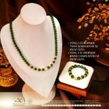  Bộ Trang Sức Đá Diopside Phối Charm Bánh Xe Pháp Luân 