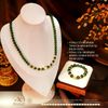  Bộ Trang Sức Đá Diopside Phối Charm Bánh Xe Pháp Luân 