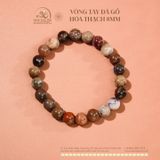  Vòng Tay Đá Gỗ Hóa Thạch 8mm 2A 