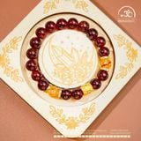  Vòng Tay Garnet 9mm 5A Phối Charm Lu Thống Đính Đá 