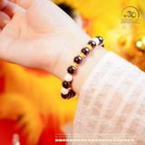  Vòng Tay Garnet Phối Charm Ngọc Trai Trắng 