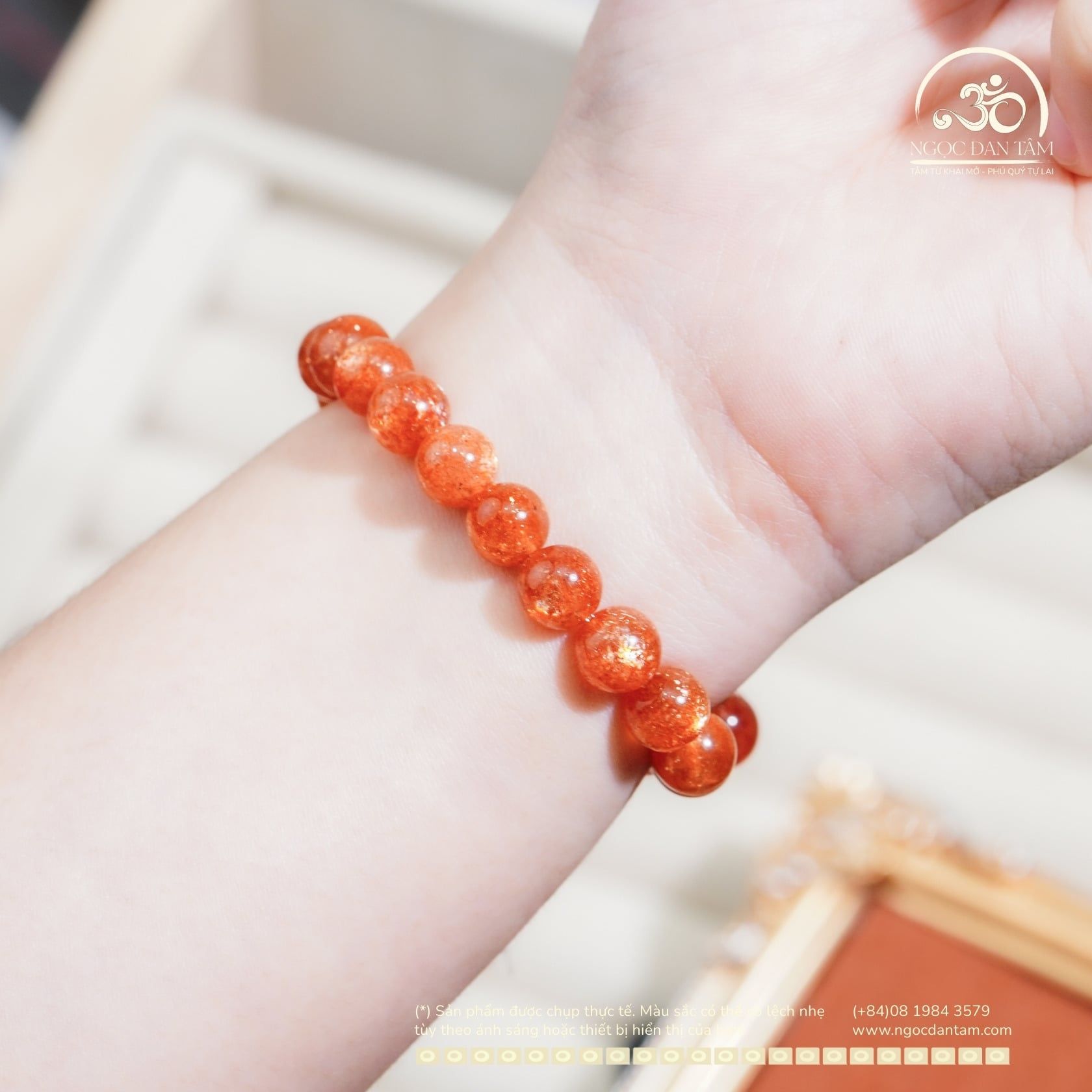  Vòng Tay Hồng Nhật Vận VVIP 8-9mm 8A 