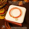 Vòng tay Hồng Nhật Vận 6,5mm Phối Charm Mặt Dây Chuyền 12 Con Giáp Vòng Xoay Đính Đá