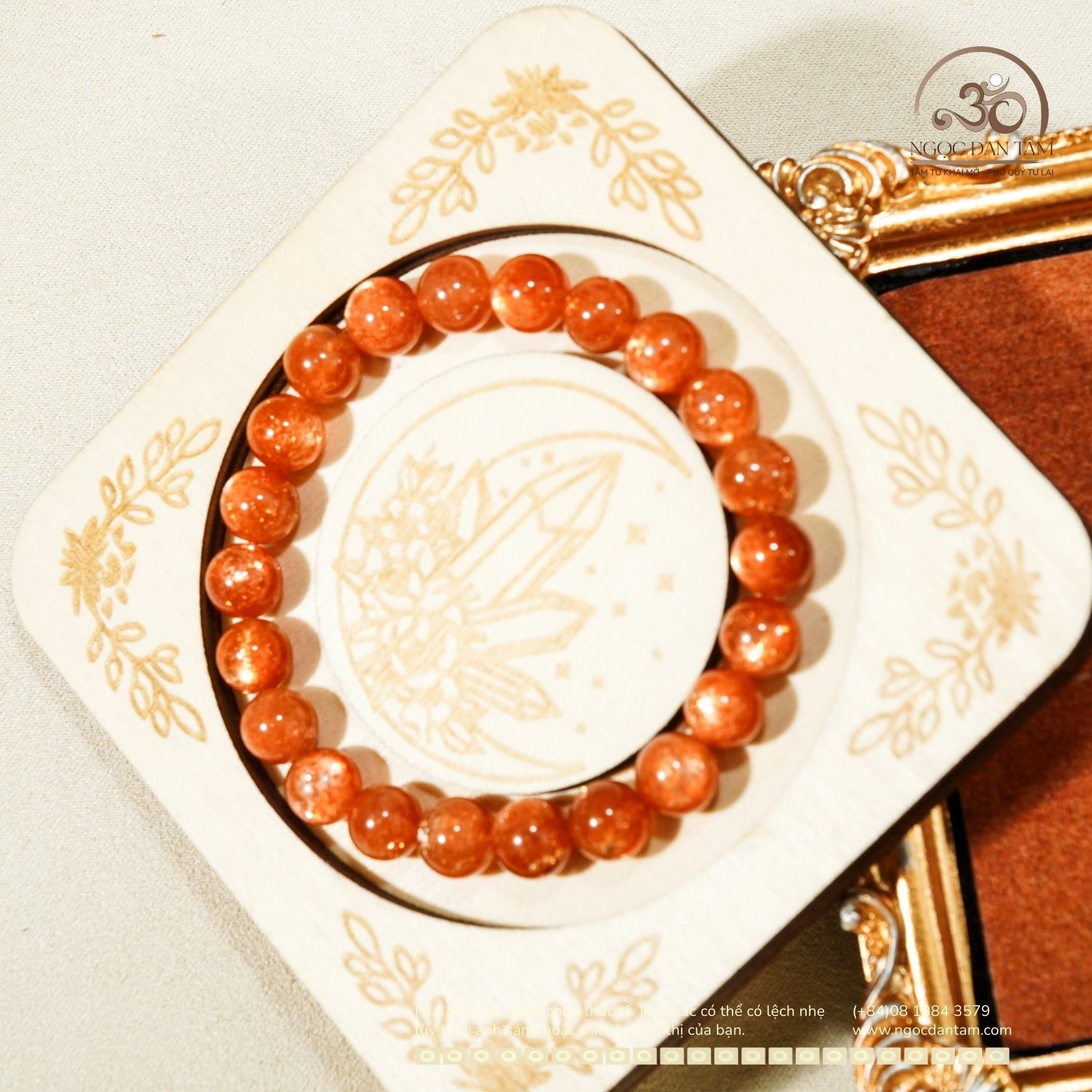  Vòng Tay Hồng Nhật Vận VVIP 8-9mm 8A 