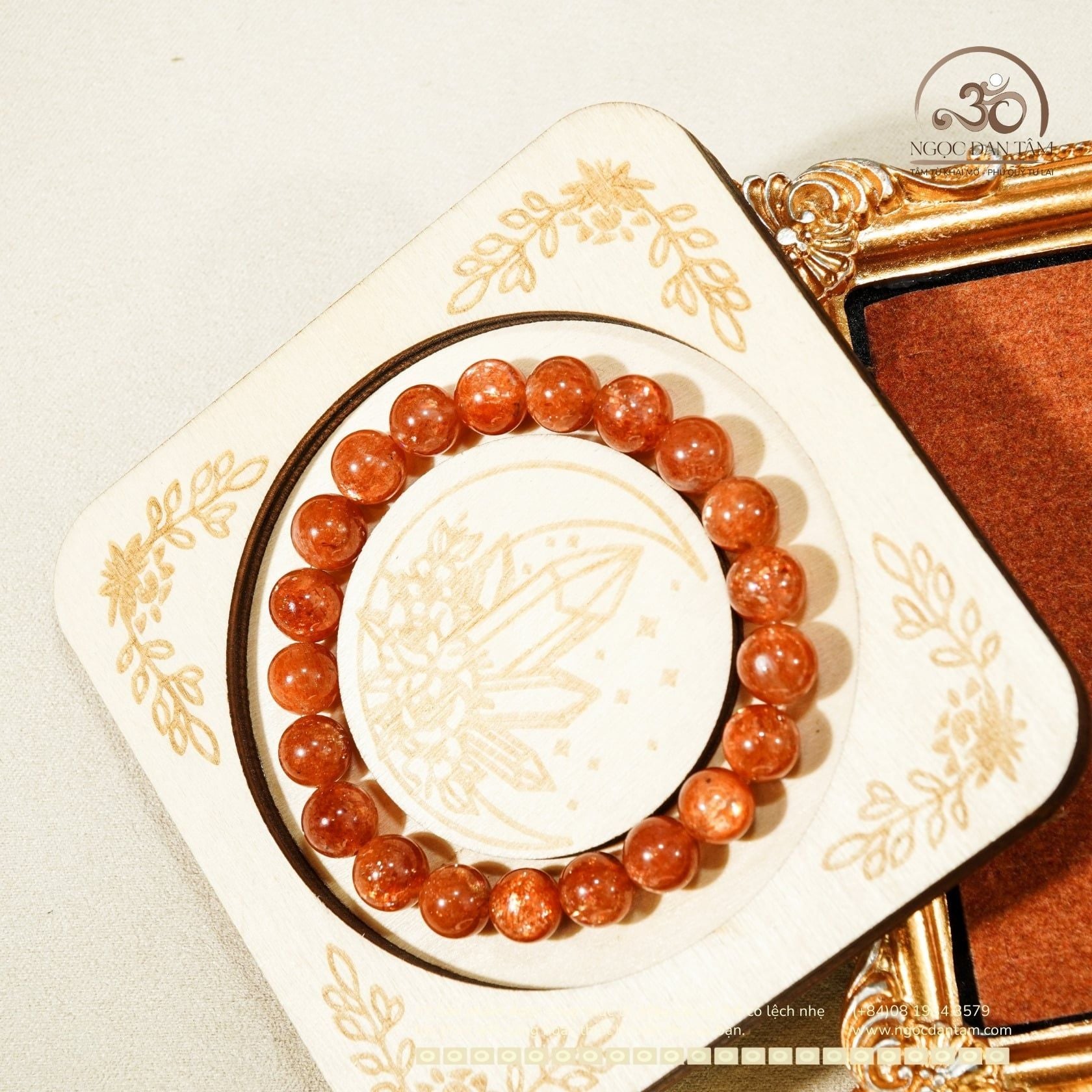  Vòng Tay Hồng Nhật Vận VIP 9mm 8A 