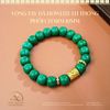 Vòng Tay Đá Howlite Lu Thống Phối Charm 10mm