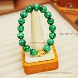  Vòng Tay Khổng Tước 10mm 3A Phối Charm Bánh Xe Pháp Luân 