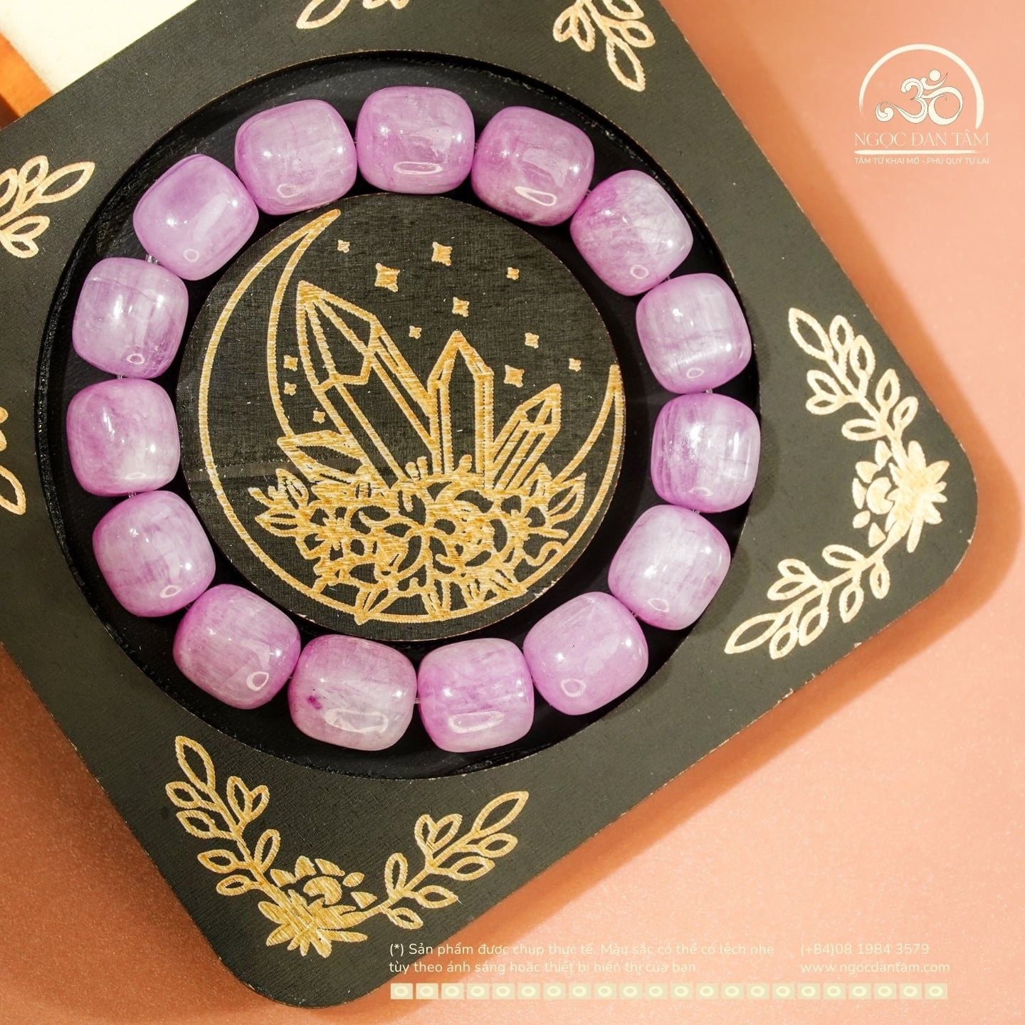  Vòng Tay Kunzite lu thống 11mm 5A 