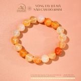  Vòng Tay Đá Mã Não Cam Đỏ 10mm 