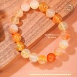  Vòng Tay Đá Mã Não Cam Đỏ 10mm 