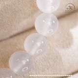  Vòng Tay Đá Mã Não Trắng 8mm 