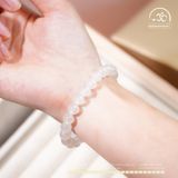  Vòng Tay Đá Mã Não Trắng 8mm 