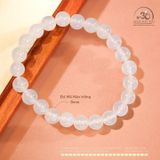  Vòng Tay Đá Mã Não Trắng 8mm 