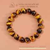  Vòng Tay Mắt Hổ Vàng Nâu 10mm 5A 