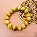  Vòng Tay Đá Mắt Hổ Vàng 14mm 6A 