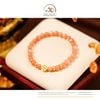  Vòng Tay Mặt Trời 6mm 3A Phối Charm Lục Tự Đính Đá 