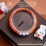  Vòng Tay Đá Mặt Trời Bánh Xe 4*7mm 5A Phối Morganite 6mm 3A 